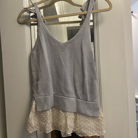 Club Monaco Light Blue Emberlynn Sweater Tank - Size XS - Picture 3 of 3